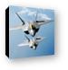 F-22 Raptors in formation Canvas Print