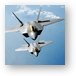 F-22 Raptors in formation Metal Print