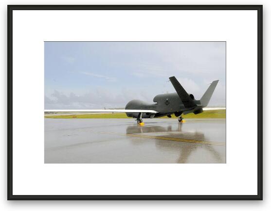 RQ-4 Global Hawk Drone Framed Fine Art Print