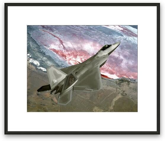 F-22 Raptor Framed Fine Art Print