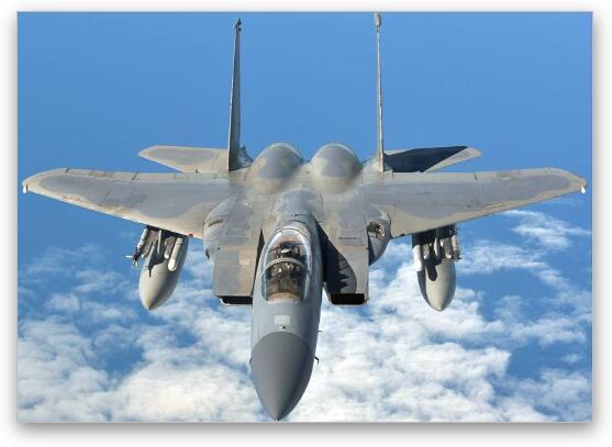 F-15C Eagle Fine Art Metal Print