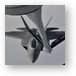F-22 Raptor Refueling Metal Print
