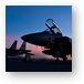 F-15E Strike Eagles at Dusk Metal Print