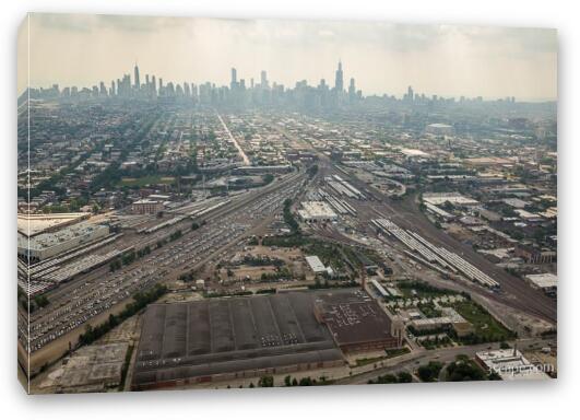 Hazy Chicago Skyline Fine Art Canvas Print