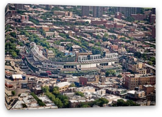 Wrigley Field - Home of the Chicago Cubs Fine Art Canvas Print