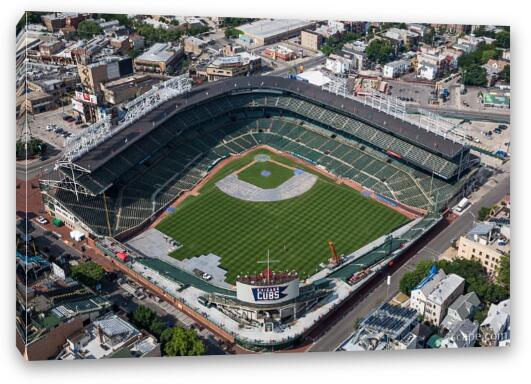 Wrigley Field - Home of the Chicago Cubs Fine Art Canvas Print