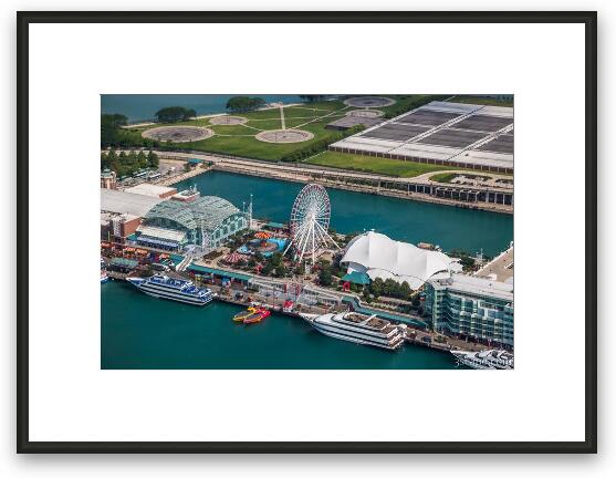 Navy Pier Ferris Wheel Framed Fine Art Print
