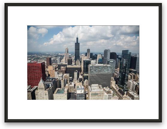 Chicago Loop Aerial Framed Fine Art Print