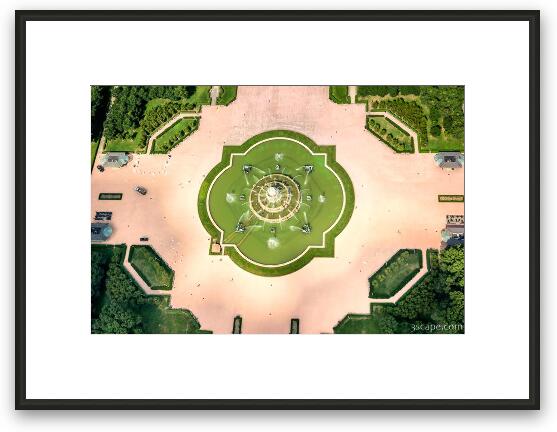 Buckingham Fountain  Aerial Framed Fine Art Print
