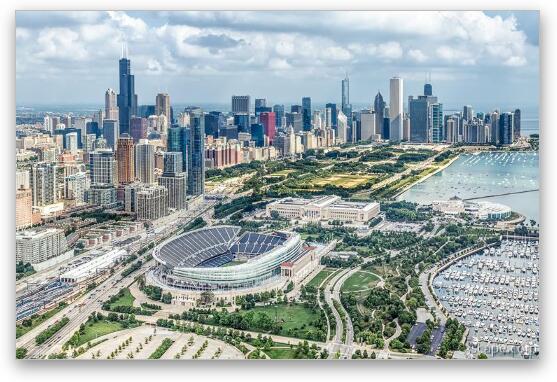 Soldier Field and Chicago Skyline Fine Art Print