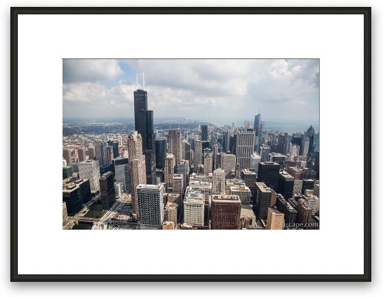Chicago Loop Aerial Framed Fine Art Print