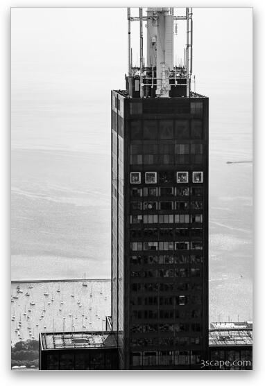 Outside Looking In - Willis Tower Chicago Fine Art Metal Print