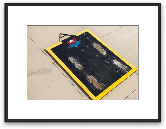 WGN Chicago Helicopter Pad Framed Fine Art Print