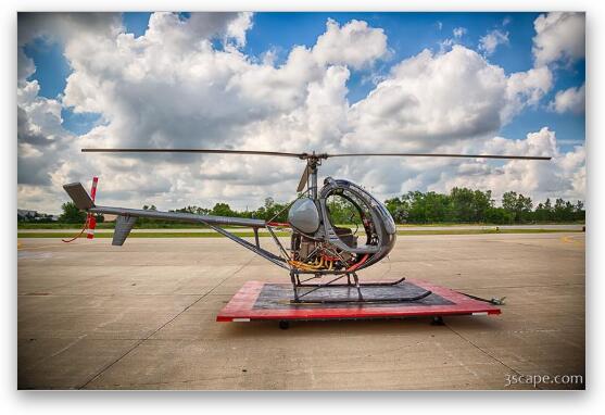 Bachman Aero Helicopter Fine Art Metal Print