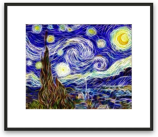 The Starry Night Reimagined Framed Fine Art Print