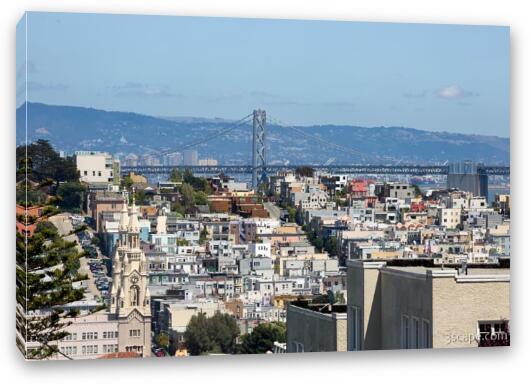San Francisco - Oakland Bay Bridge Fine Art Canvas Print