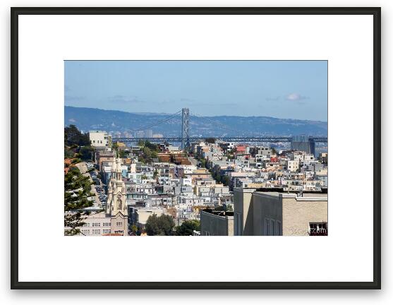San Francisco - Oakland Bay Bridge Framed Fine Art Print