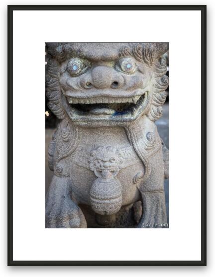 Guardian Lion - Chinatown Framed Fine Art Print
