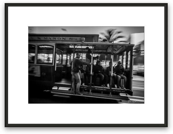 Mason Street Trolley Framed Fine Art Print