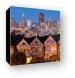The Painted Ladies and San Francisco Skyline Canvas Print