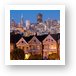The Painted Ladies and San Francisco Skyline Art Print