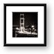 Golden Gate Bridge Traffic at Night Framed Print