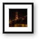 Golden Gate Bridge at Night Framed Print