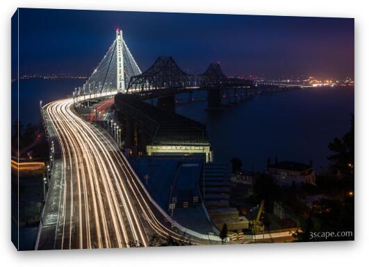 New San Francisco Oakland Bay Bridge Fine Art Canvas Print