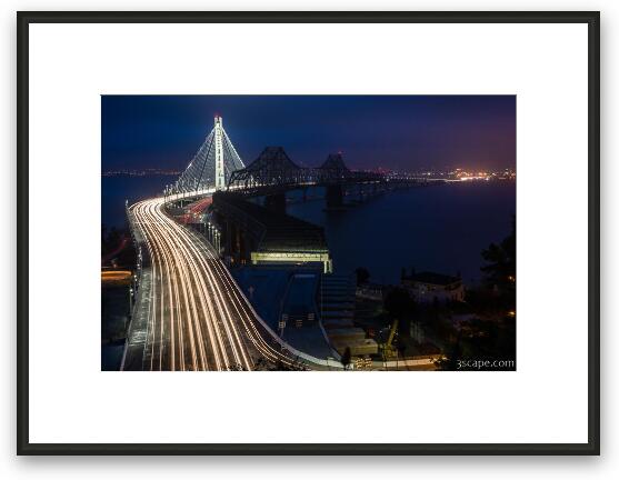 New San Francisco Oakland Bay Bridge Framed Fine Art Print