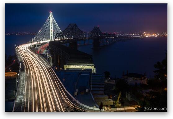 New San Francisco Oakland Bay Bridge Fine Art Metal Print