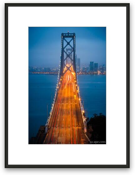 San Francisco - Oakland Bay Bridge Framed Fine Art Print