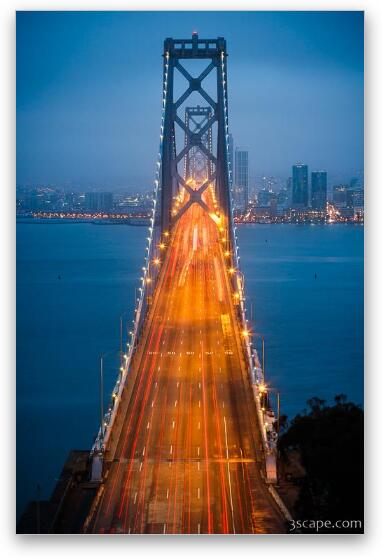 San Francisco - Oakland Bay Bridge Fine Art Metal Print