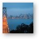 Bay Bridge and San Francisco Skyline Metal Print