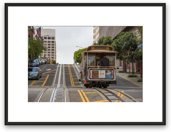 Market Street Trolley Framed Fine Art Print