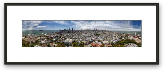 San Francisco Daytime Panoramic Framed Fine Art Print