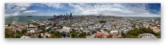 San Francisco Daytime Panoramic Fine Art Metal Print