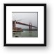 Golden Gate Bridge Shrouded in Fog Framed Print