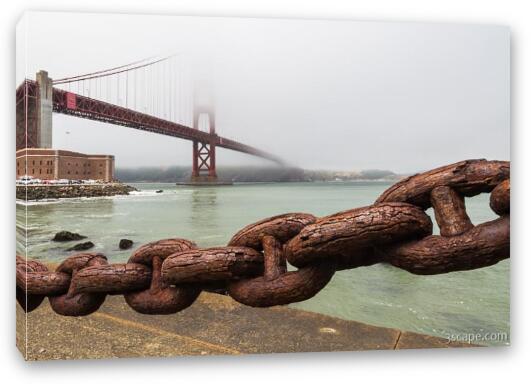 Golden Gate Bridge Chain Fine Art Canvas Print