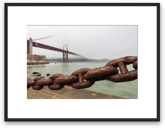 Golden Gate Bridge Chain Framed Fine Art Print