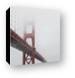 Golden Gate Bridge Shrouded in Fog Canvas Print