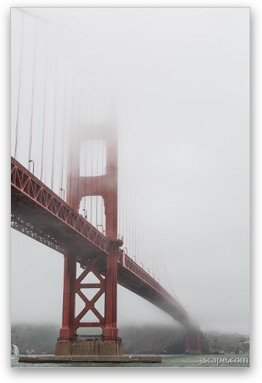 Golden Gate Bridge Shrouded in Fog Fine Art Print