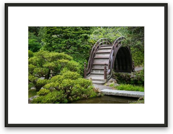 Moon Bridge - Japanese Tea Garden Framed Fine Art Print