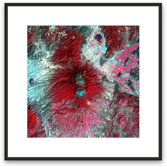 Colima Volcano Framed Fine Art Print