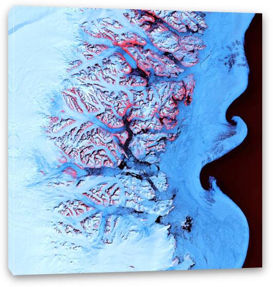 Ice Waves Fine Art Canvas Print