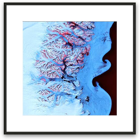 Ice Waves Framed Fine Art Print