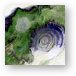 Richat Structure in Mauritania Metal Print