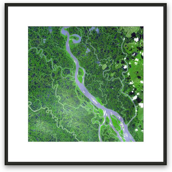 Mackenzie River Delta, Canada Framed Fine Art Print