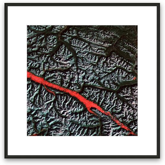 Rocky Mountain Trench Framed Fine Art Print