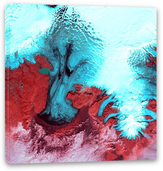 Vatnajokull Glacier Ice Cap Fine Art Canvas Print