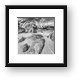 The Baths in Black and White Framed Print